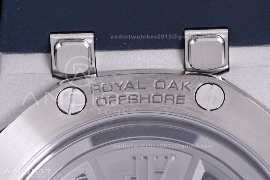 Royal Oak Offshore 43mm 26420TI SS APSF 1:1 Best Edition Blue Dial On Blue Rubber Strap SA4401