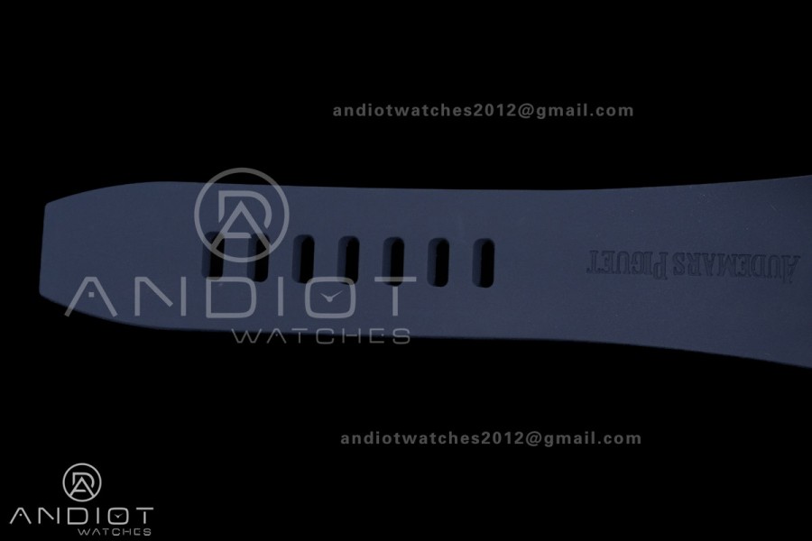 Royal Oak Offshore 43mm 26420TI SS APSF 1:1 Best Edition Blue Dial On Blue Rubber Strap SA4401