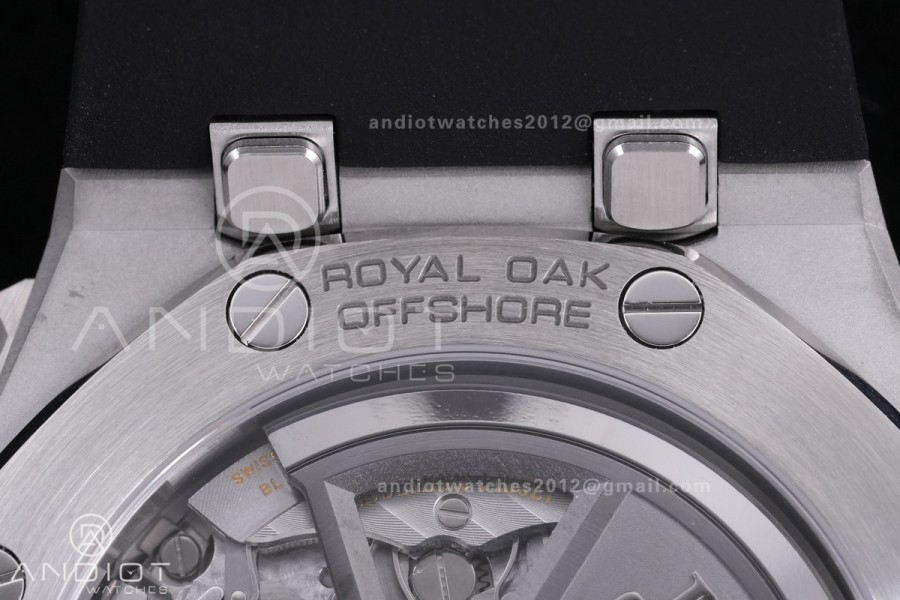 Royal Oak Offshore 43mm 26420SO SS APSF 1:1 Best Edition Black Dial On Black Rubber Strap SA4401 Super Clone