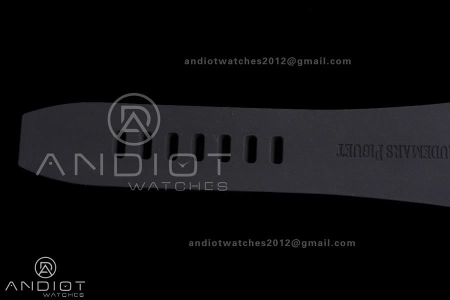 Royal Oak Offshore 43mm 26420SO SS APSF 1:1 Best Edition Black Dial On Black Rubber Strap SA4401 Super Clone