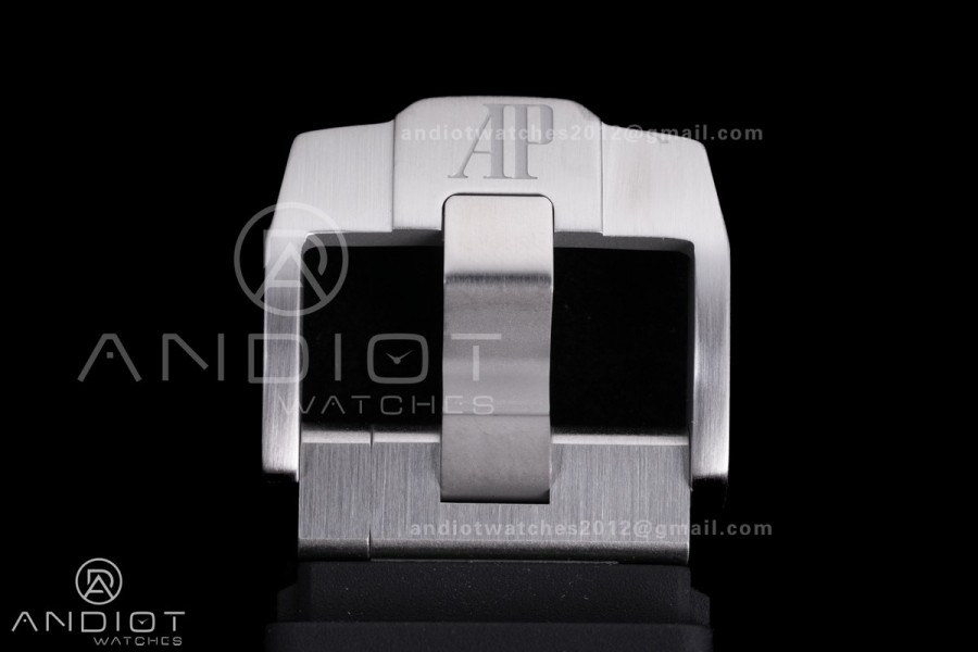 Royal Oak Offshore 43mm 26420SO SS APSF 1:1 Best Edition Black Dial On Black Rubber Strap SA4401 Super Clone