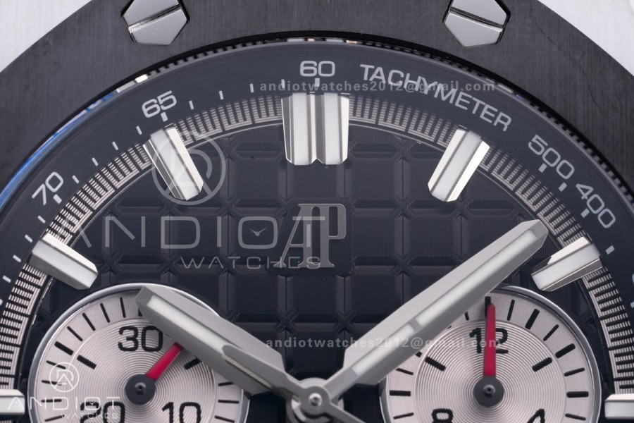 Royal Oak Offshore 43mm 26420SO SS APSF 1:1 Best Edition Black Dial On Black Rubber Strap SA4401 Super Clone