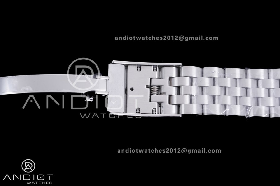 Black Bay Chrono SS BLSF 1:1 Best Edition White/Black Dial on Jubilee Strap A7750