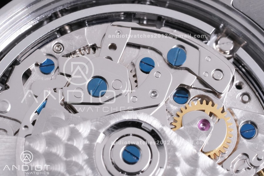 Black Bay Chrono SS BLSF 1:1 Best Edition Flamingo Blue Dial on Jubilee Strap A7750