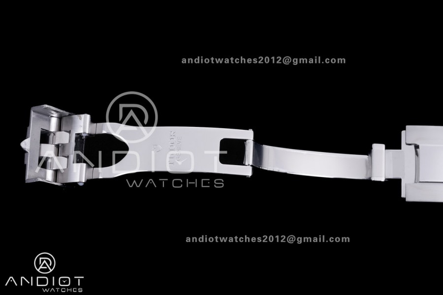 Black Bay Chrono SS BLSF 1:1 Best Edition Blue/White Dial on Jubilee Strap A7750