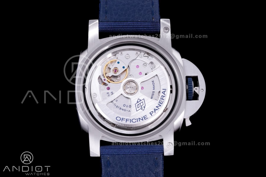 PAM1157 Luminor Marina eSteel VSF 1:1 Best Edition on Blue Nylon Strap P.9010