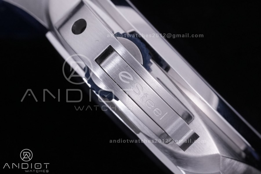 PAM1157 Luminor Marina eSteel VSF 1:1 Best Edition on Blue Nylon Strap P.9010