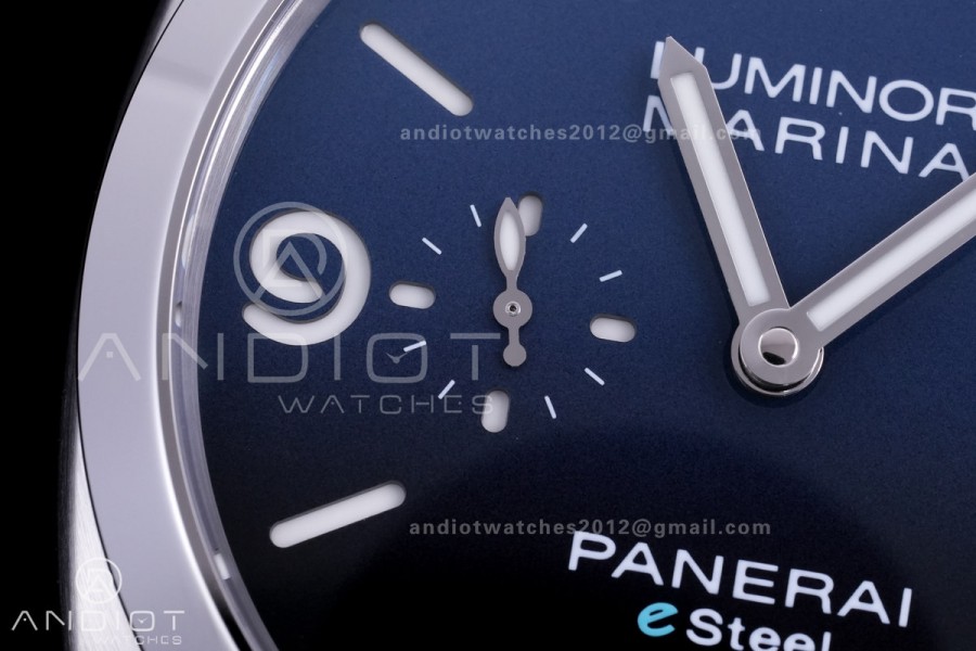 PAM1157 Luminor Marina eSteel VSF 1:1 Best Edition on Blue Nylon Strap P.9010
