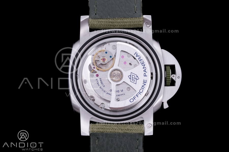 PAM1356 Luminor Marina eSteel VSF 1:1 Best Edition on Green Nylon Strap P.9010