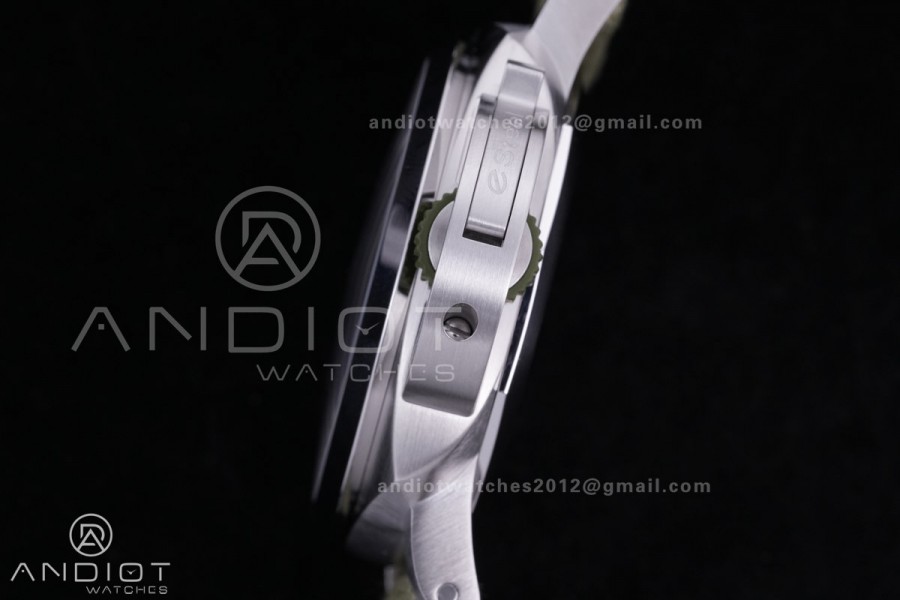 PAM1356 Luminor Marina eSteel VSF 1:1 Best Edition on Green Nylon Strap P.9010
