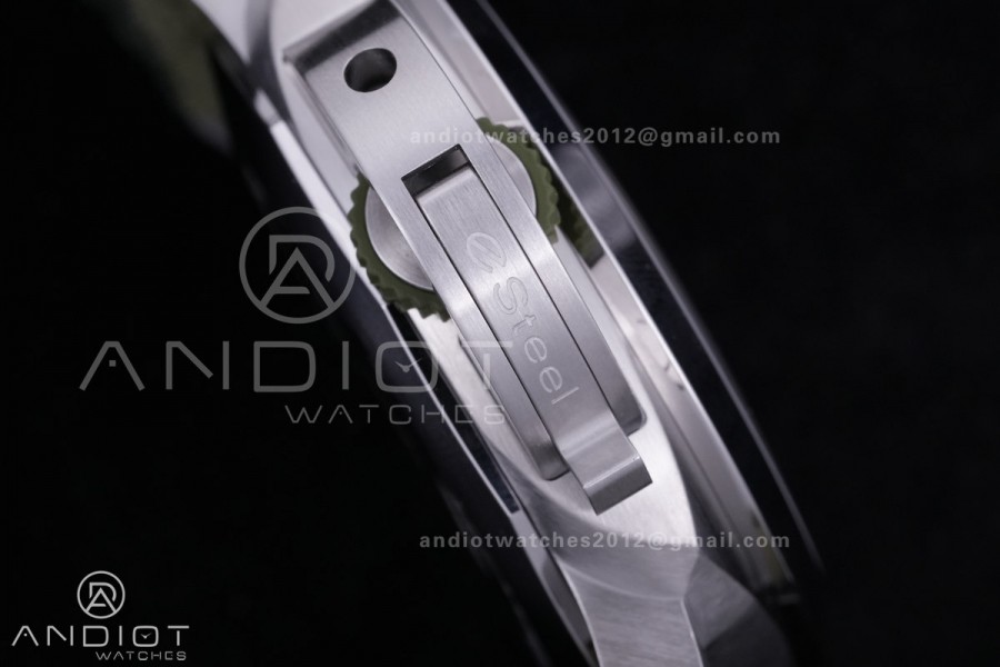 PAM1356 Luminor Marina eSteel VSF 1:1 Best Edition on Green Nylon Strap P.9010