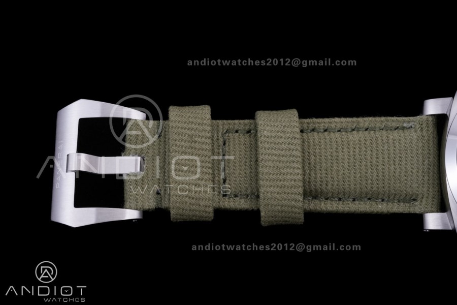 PAM1356 Luminor Marina eSteel VSF 1:1 Best Edition on Green Nylon Strap P.9010