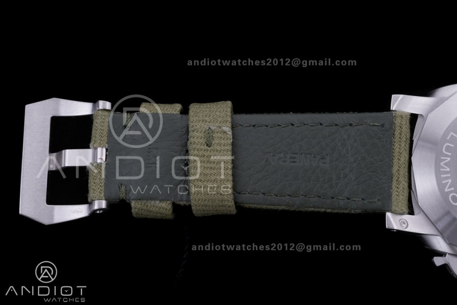 PAM1356 Luminor Marina eSteel VSF 1:1 Best Edition on Green Nylon Strap P.9010