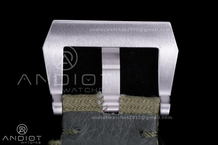 PAM1356 Luminor Marina eSteel VSF 1:1 Best Edition on Green Nylon Strap P.9010