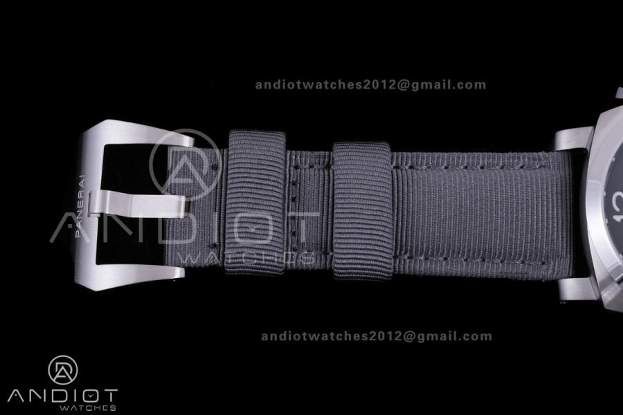 PAM1358 Luminor Marina eSteel VSF 1:1 Best Edition on Gray Nylon Strap P.9010