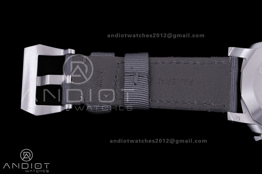 PAM1358 Luminor Marina eSteel VSF 1:1 Best Edition on Gray Nylon Strap P.9010