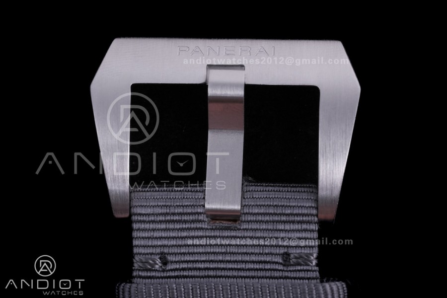 PAM1358 Luminor Marina eSteel VSF 1:1 Best Edition on Gray Nylon Strap P.9010