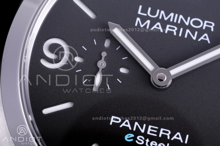 PAM1358 Luminor Marina eSteel VSF 1:1 Best Edition on Gray Nylon Strap P.9010