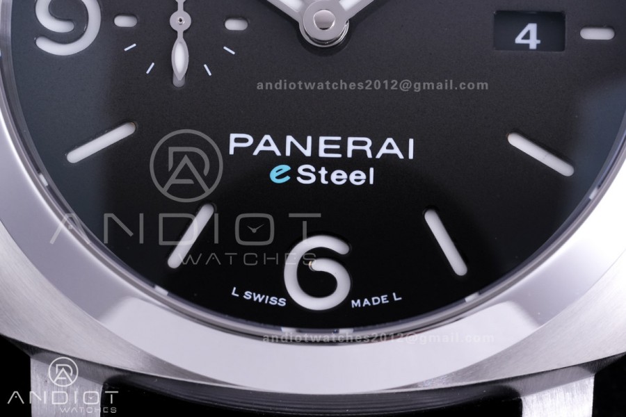 PAM1358 Luminor Marina eSteel VSF 1:1 Best Edition on Gray Nylon Strap P.9010