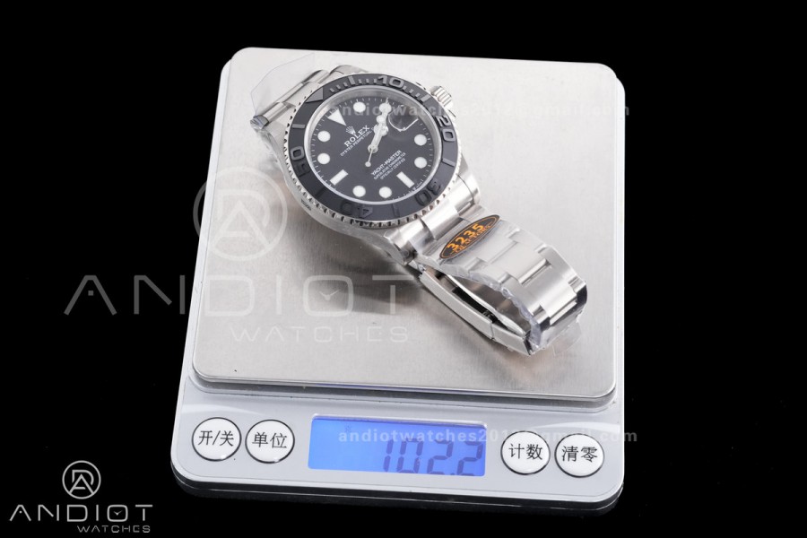 Yacht-Master 226627 Titanium QF 1:1 Best Edition Black Dial On Titanium Bracelet SH3235