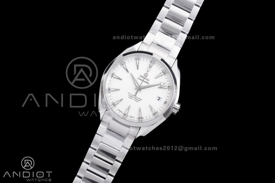 Aqua Terra 150M SS VSF 1:1 Best Edition White Dial on SS Bracelet A8500 Super Clone