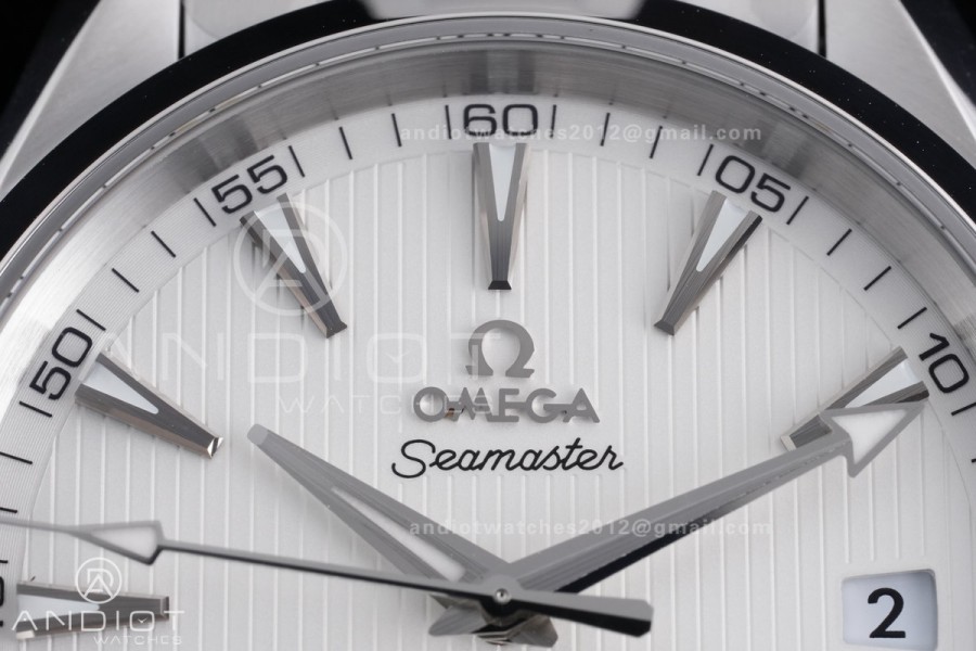 Aqua Terra 150M SS VSF 1:1 Best Edition White Dial on SS Bracelet A8500 Super Clone