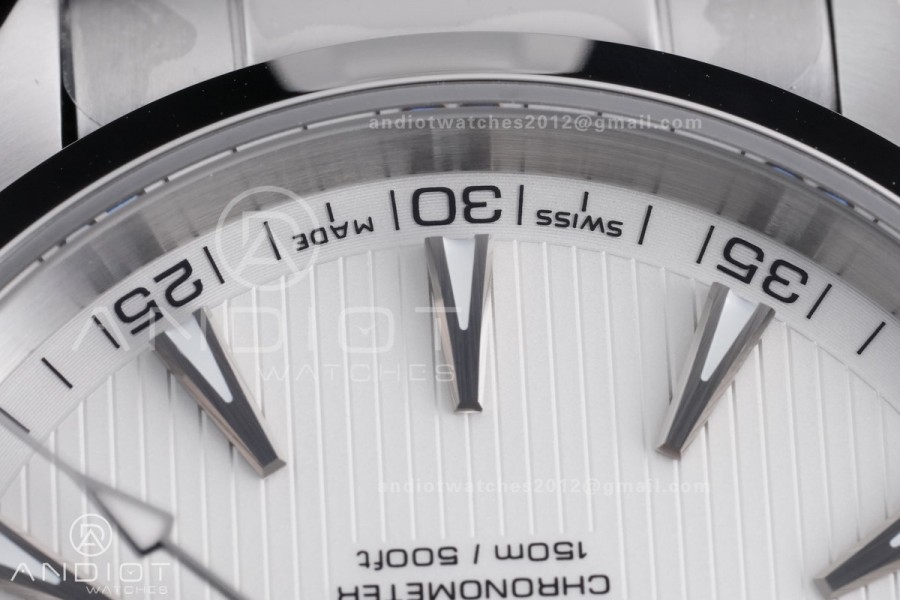 Aqua Terra 150M SS VSF 1:1 Best Edition White Dial on SS Bracelet A8500 Super Clone