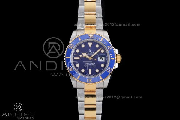 Submariner 126613 LB SS/YG Blue Ceramic 904L Steel...