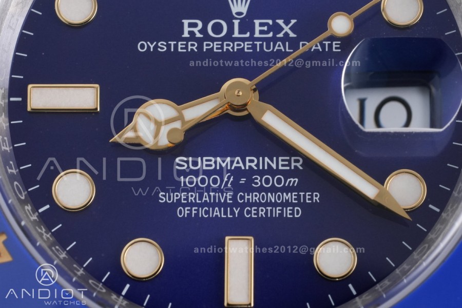 Submariner 126613 LB SS/YG Blue Ceramic 904L Steel VSF 1:1 Best Edition VS3235