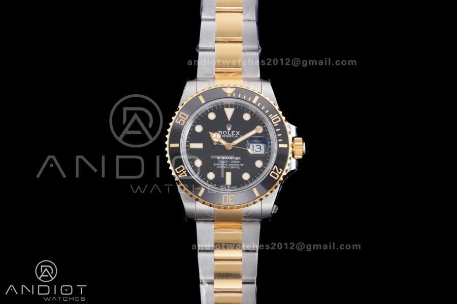 Submariner 126613 LN SS/YG Black Ceramic 904L Steel VSF 1:1 Best Edition VS3235
