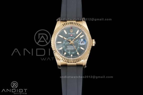 Sky-Dweller 336238 YG ZF 1:1 Best Edition Green Di...