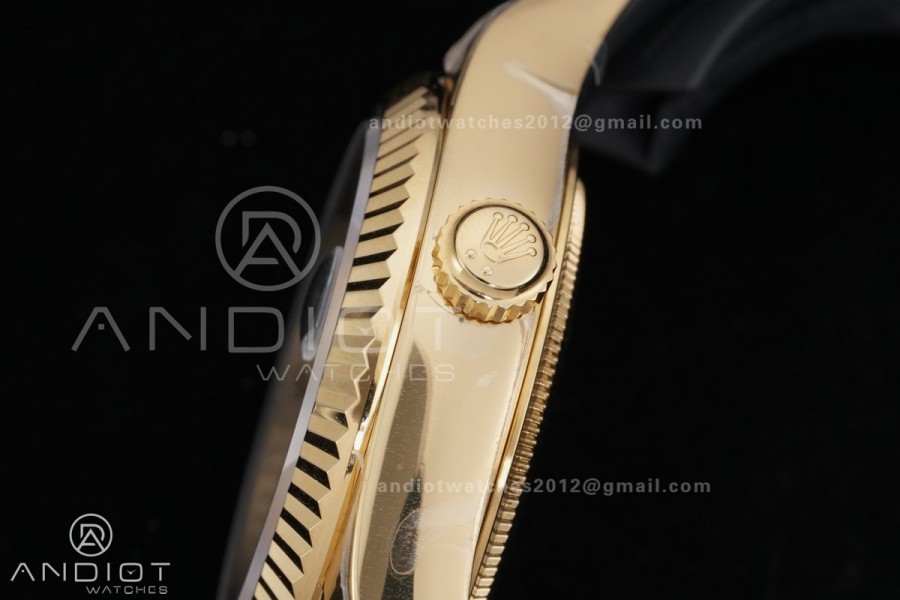 Sky-Dweller 336238 YG ZF 1:1 Best Edition Green Dial on Oysterflex Strap A23J (Gain Weight)