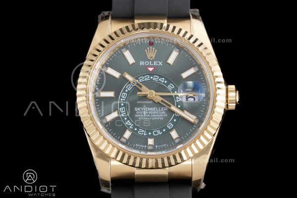 Sky-Dweller 336238 YG ZF 1:1 Best Edition Green Di...