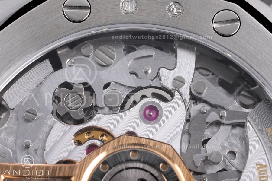 Royal Oak Chrono 26240 Frosted SS APSF 1:1 Best Edition Ice Blue Dial on Bracelet SA4401 Super Clone