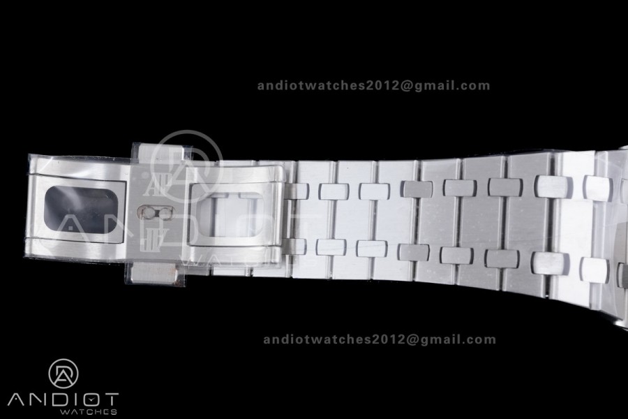 Royal Oak Chrono 26240 Frosted SS APSF 1:1 Best Edition Ice Blue Dial on Bracelet SA4401 Super Clone