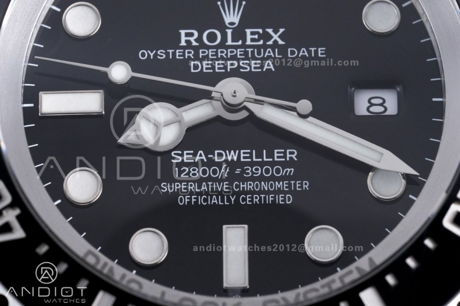 Sea-Dweller 126660 Black Ceramic C+F 1:1 Best Edition 904L SS Case and Bracelet VR3235