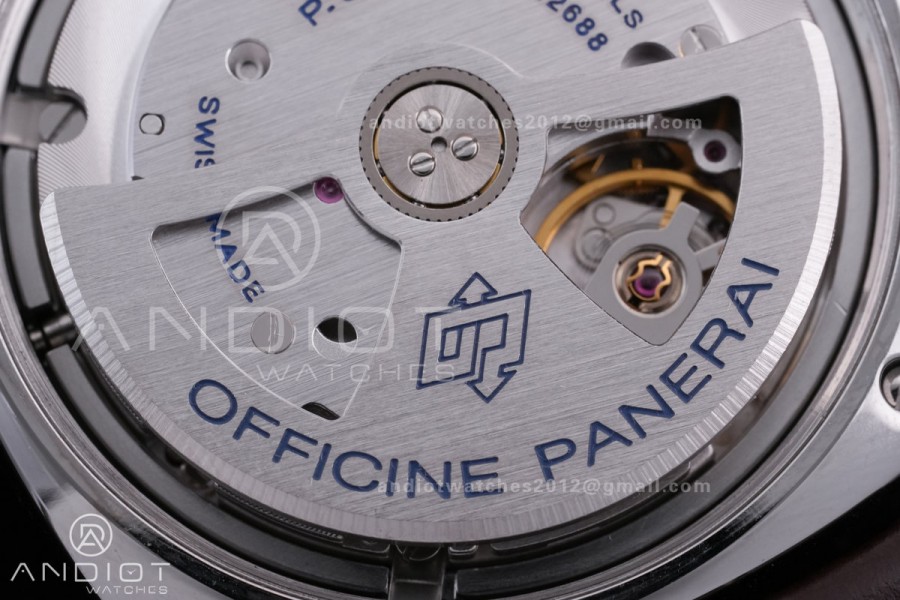 PAM1386 Radiomir 40mm VSF 1:1 Best Edition Green Dial on Brown Leather Strap P900