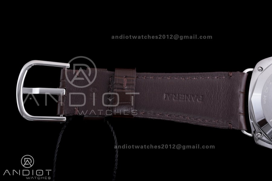 PAM1386 Radiomir 40mm VSF 1:1 Best Edition Green Dial on Brown Leather Strap P900