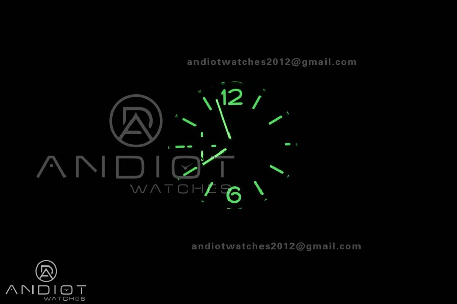PAM1386 Radiomir 40mm VSF 1:1 Best Edition Green Dial on Brown Leather Strap P900