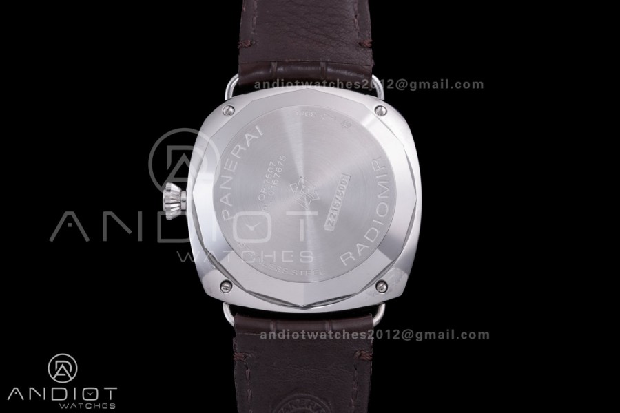 PAM1386 Radiomir 40mm VSF 1:1 Best Edition Green Dial on Brown Leather Strap P900