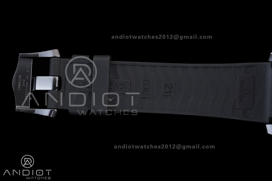 Seamaster Diver 300M Black Ceramic V4 VSF 1:1 Best Edition Black Dial On Black Rubber Strap Super Clone Asian 8806