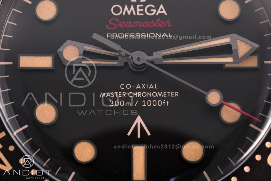 Seamaster 300 "No Time to Die" Limited Edition VSF 1:1 Best Edition on Titanium Mesh Bracelet SA8806 Super Clone V7
