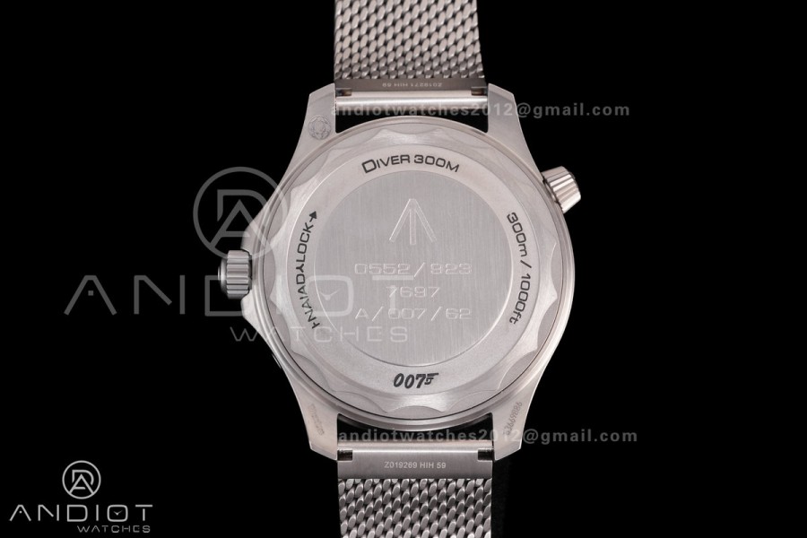 Seamaster 300 "No Time to Die" Limited Edition VSF 1:1 Best Edition on Titanium Mesh Bracelet SA8806 Super Clone V7