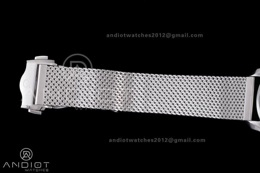 2024 Seamaster 300 VSF 1:1 Best Edition Silver Dial on SS Mesh Bracelet SA8806