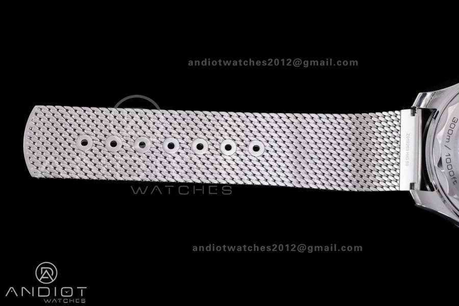 2024 Seamaster 300 VSF 1:1 Best Edition Silver Dial on SS Mesh Bracelet SA8806