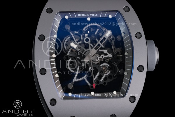 RM055 Gray Ceramic ZF 1:1 Best Edition on Gray Sha...