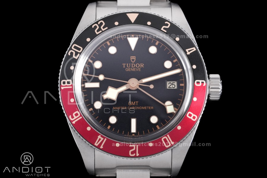 Black Bay GMT Coke Blue/Red Bezel ZF 1:1 Best Edition on SS Bracelet A2836