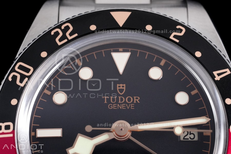 Black Bay GMT Coke Blue/Red Bezel ZF 1:1 Best Edition on SS Bracelet A2836