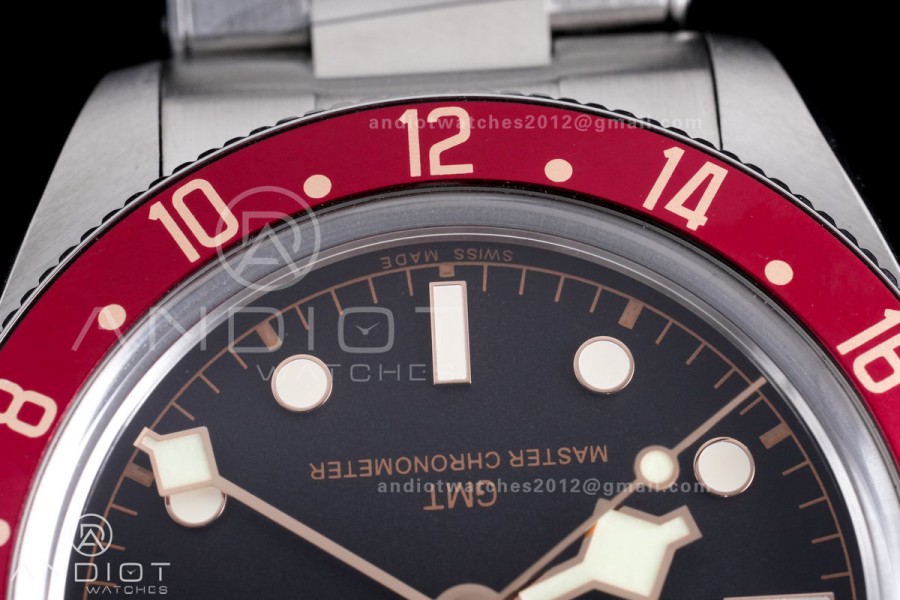 Black Bay GMT Coke Blue/Red Bezel ZF 1:1 Best Edition on SS Bracelet A2836