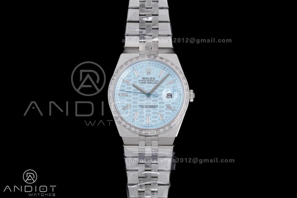 Land Dweller 127336 SS ESF Ice Blue Dial On SS Bra...